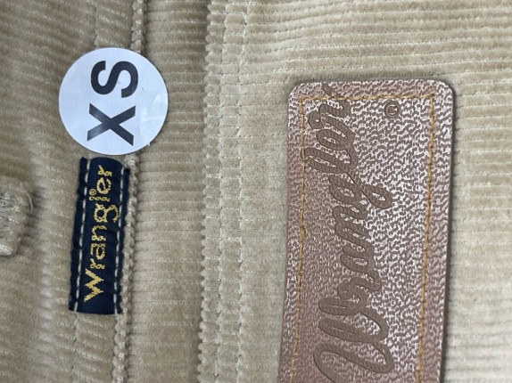 WRANGLER CORDUROY PANTS MINIMAL BEIGE MEN PRE OWNED XS