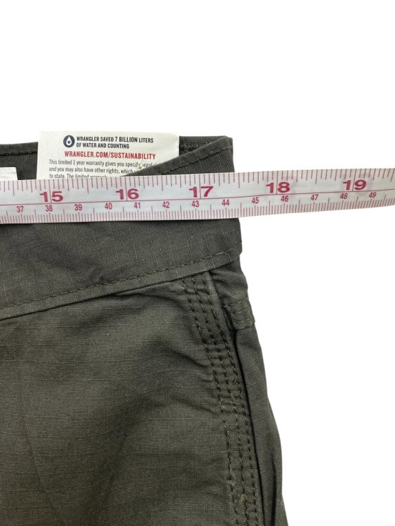 WRANGLER WORKWEAR PANTS UTILITY OLIVE MENS PRE OWNED L