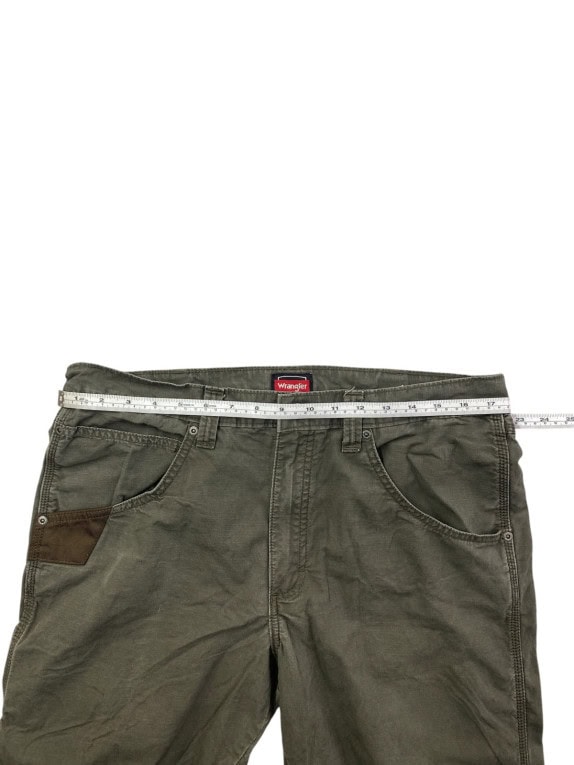 WRANGLER WORKWEAR PANTS UTILITY OLIVE MEN PRE OWNED L