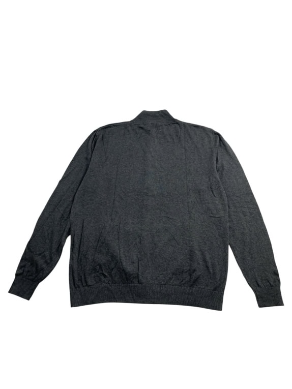 Wrangler Πλεκτή Ζακέτα Casual Μονόχρωμη Γκρι Ανδρική 3XL