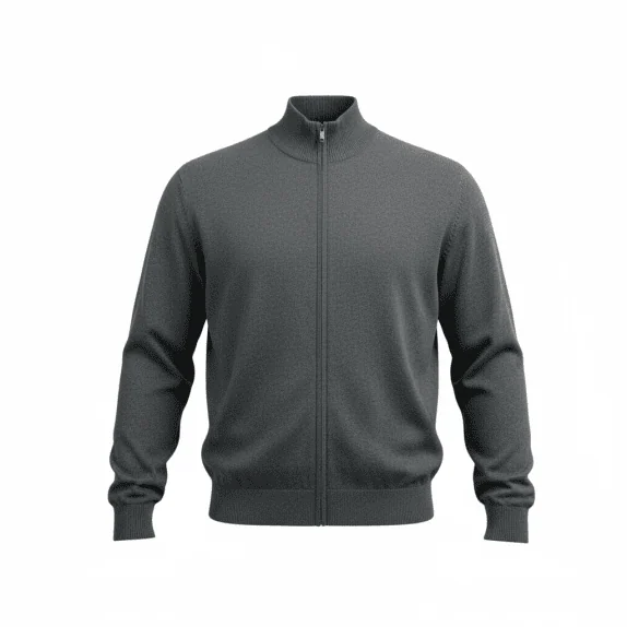 Wrangler Πλεκτή Ζακέτα Casual Μονόχρωμη Γκρι Ανδρική 3XL