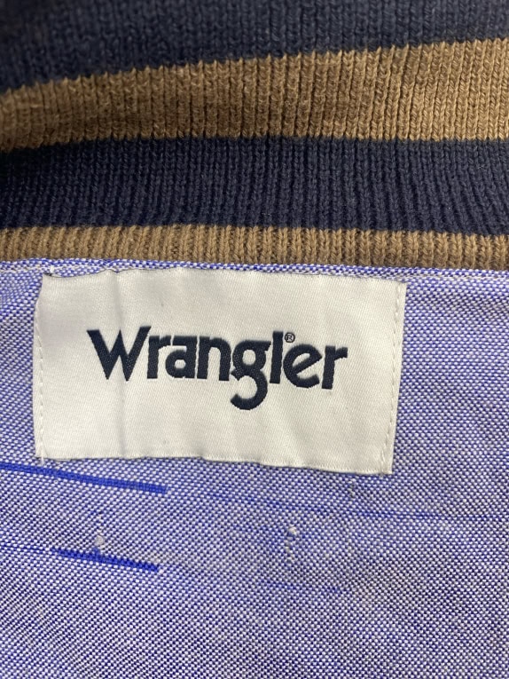 Wrangler Cardigan lavorato a maglia marrone con cerniera da uomo 3XL
