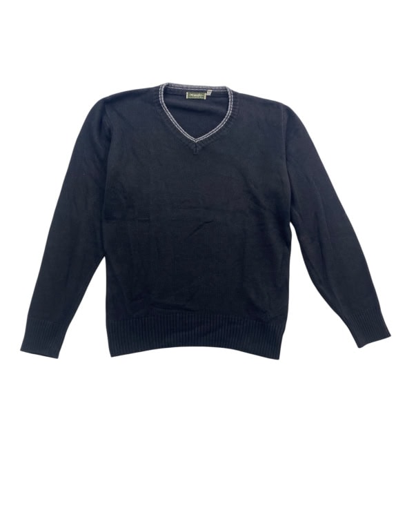 Wrangler Maglione lavorato a maglia Classic V-Neck Logo Nero da uomo L