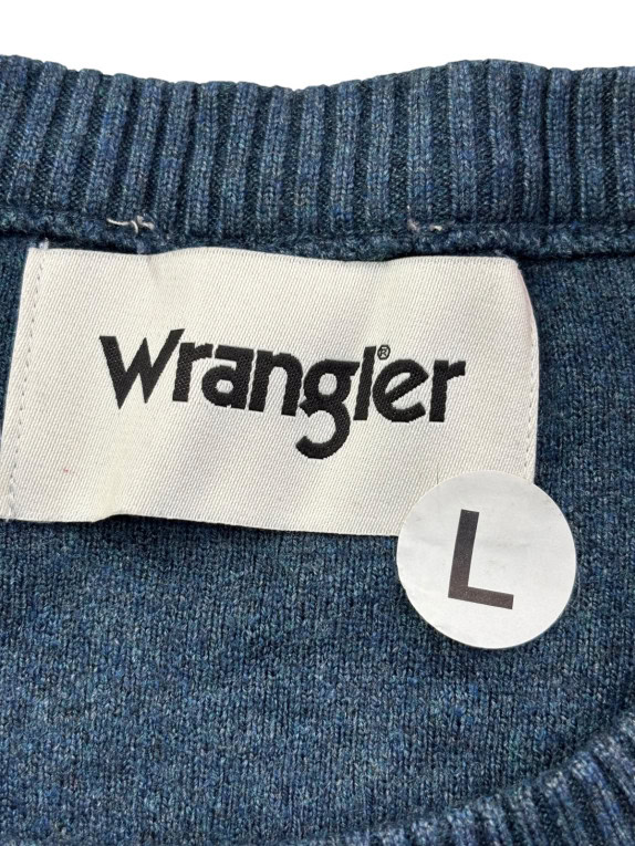 WRANGLER ΠΛΕΚΤΟ ΠΟΥΛΟΒΕΡ MINIMAL ΜΠΛΕ ΑΝΤΡΙΚΟ PRE OWNED L