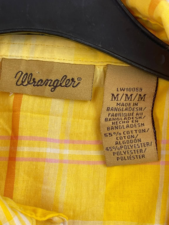 WRANGLER CAMICIA CLASSIC GIALLA DONNA PRE OWNED M