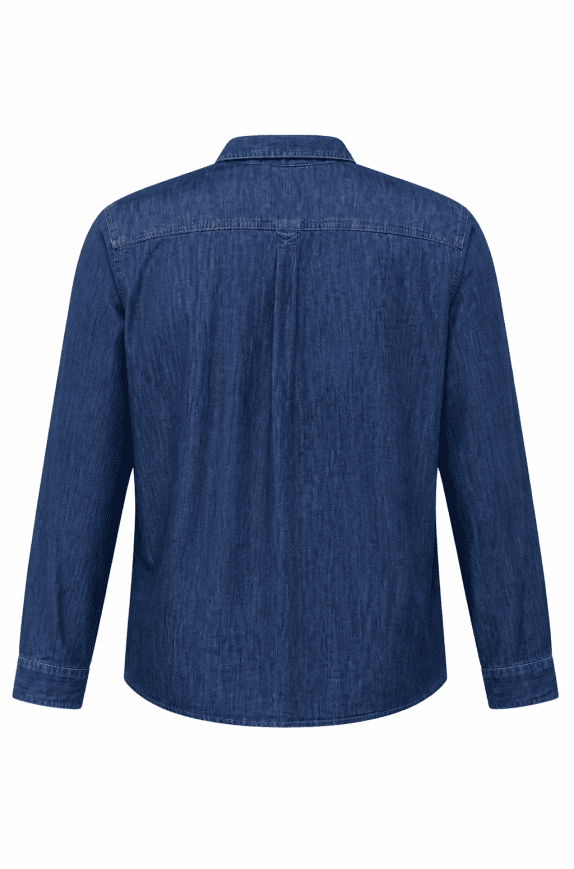 WRANGLER DENIM SHIRT UTILITY BLUE MENS PRE OWNED XL