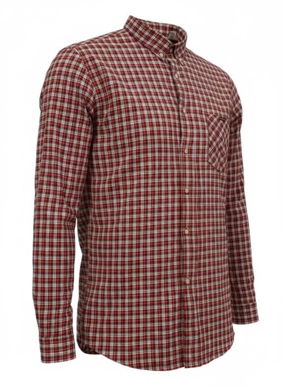 Wrangler Camicia casual a quadri con logo multicolore (rosso) da uomo M