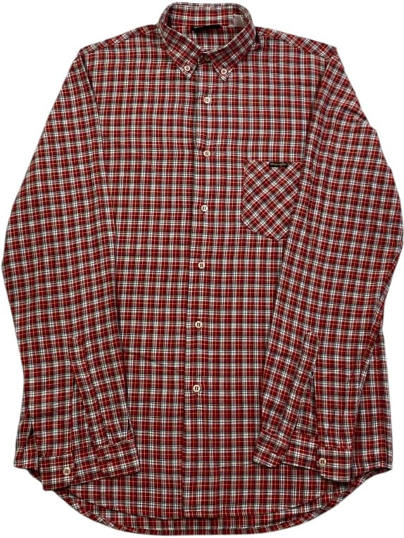 Wrangler Πουκάμισο Καρό Casual Logo Πολύχρωμο (Κόκκινο) Ανδρικό M