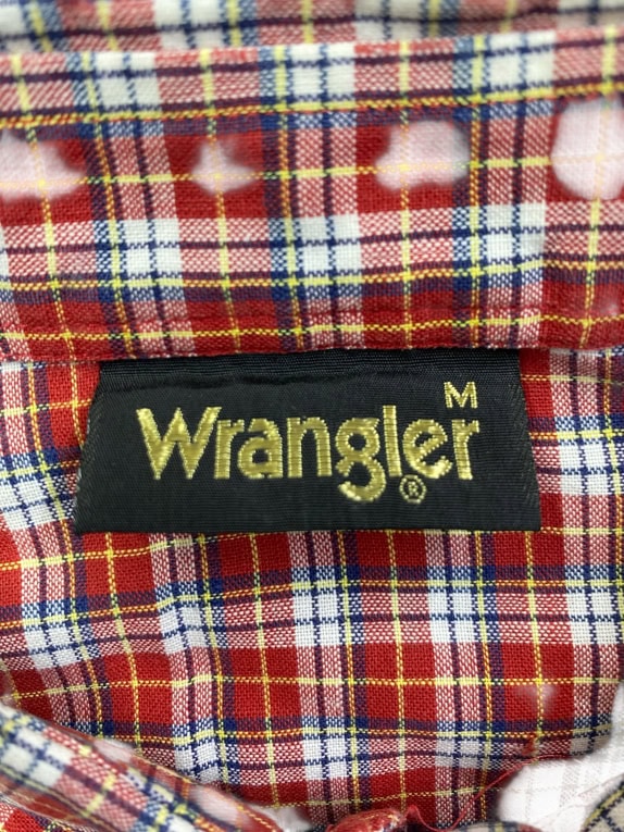 Wrangler Πουκάμισο Καρό Casual Logo Πολύχρωμο (Κόκκινο) Ανδρικό M
