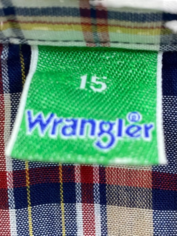 WRANGLER Camicia a quadri stile western multicolore unisex XS