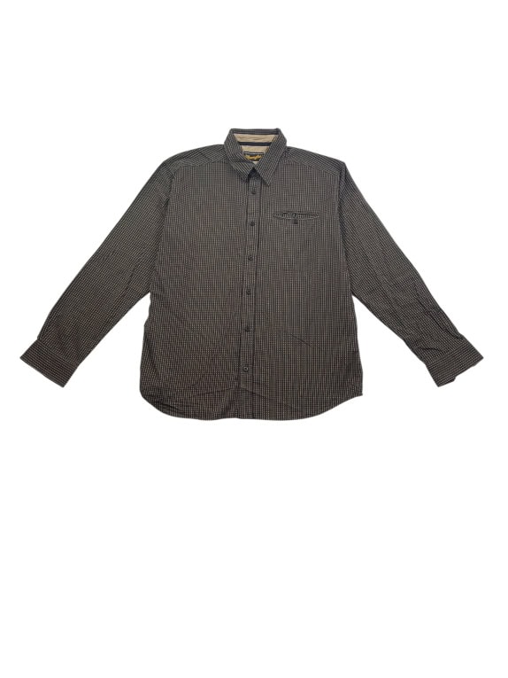 WRANGLER LONG SLEEVE SHIRT WITH PATTERN BROWN MEN'S XL