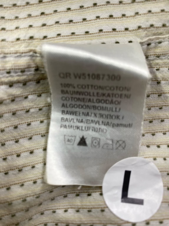 WRANGLER ΠΟΥΚΑΜΙΣΟ VINTAGE ΜΕ ΚΕΝΤΗΤΕΣ ΡΙΓΕΣ LOGO LABEL BEIGE ΑΝΔΡΙΚΟ L