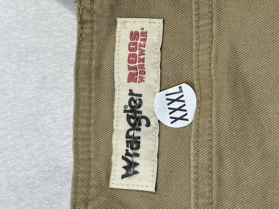 WRANGLER RIGGS WORKWEAR OVERALLS UTILITY BEIGE ΑΝΤΡΙΚΟ PRE OWNED XXXL