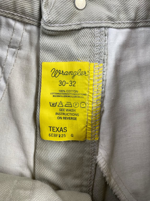 WRANGLER TEXAS Παντελόνι Denim Vintage Logo Μπεζ/Ανοιχτό Γκρι Ανδρικό W30 L32