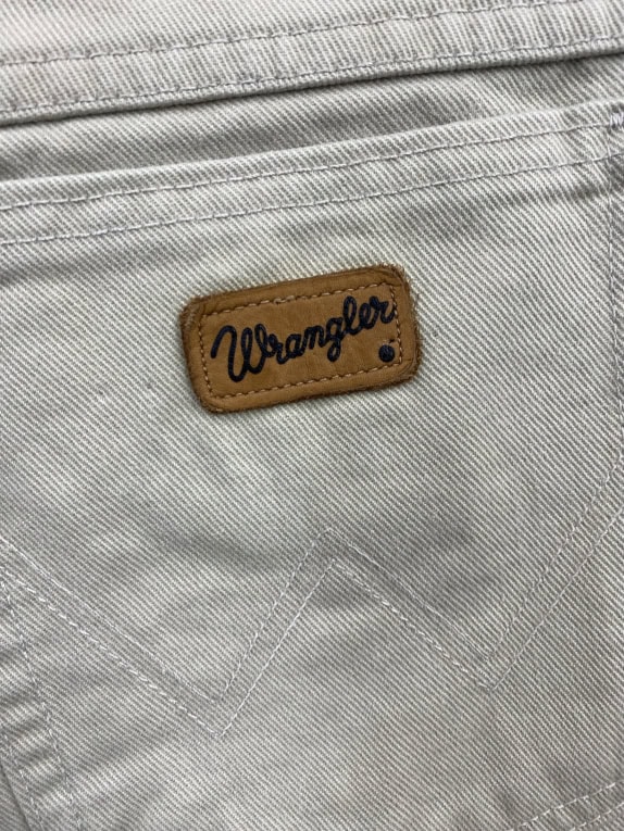 WRANGLER TEXAS Παντελόνι Denim Vintage Logo Μπεζ/Ανοιχτό Γκρι Ανδρικό W30 L32