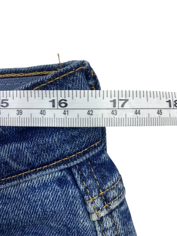WRANGLER DENIM JEANS CASUAL LOGO TAPE BLUE MEN'S W34