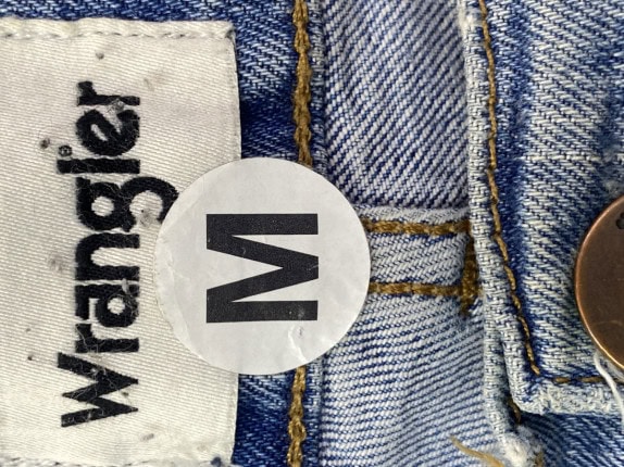 WRANGLER ΤΖΙΝ ΠΑΝΤΕΛΟΝΙ VINTAGE ΜΠΛΕ ΑΝΤΡΙΚΟ PRE OWNED M