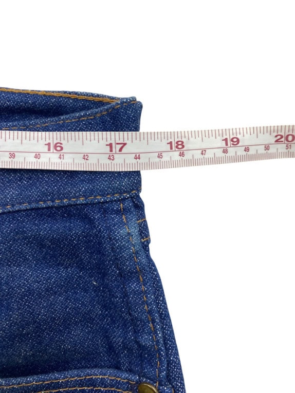 WRANGLER ΤΖΙΝ ΠΑΝΤΕΛΟΝΙ VINTAGE ΣΚΟΥΡΟ ΜΠΛΕ ΑΝΤΡΙΚΟ PRE OWNED L