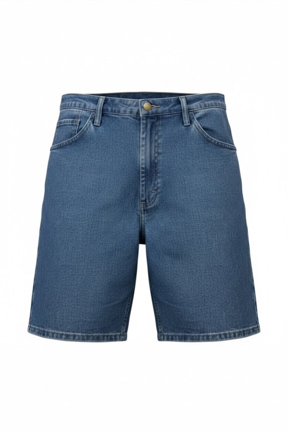 WRANGLER DENIM SHORTS CLASSIC WASHED BLUE MENS PRE OWNED XL
