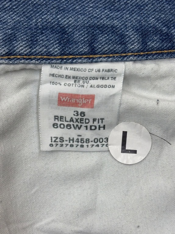 WRANGLER ΤΖΙΝ ΒΕΡΜΟΥΔΑ CLASSIC WASHED BLUE ΑΝΤΡΙΚΟ PRE OWNED XL