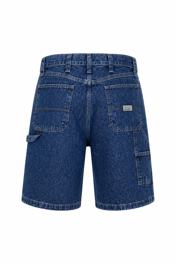 WRANGLER DENIM SHORTS WORKWEAR WASHED BLUE MENS PRE OWNED L