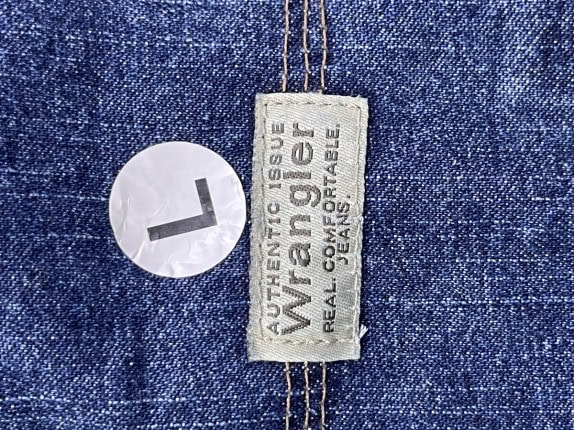 WRANGLER DENIM SHORTS WORKWEAR WASHED BLUE MENS PRE OWNED L