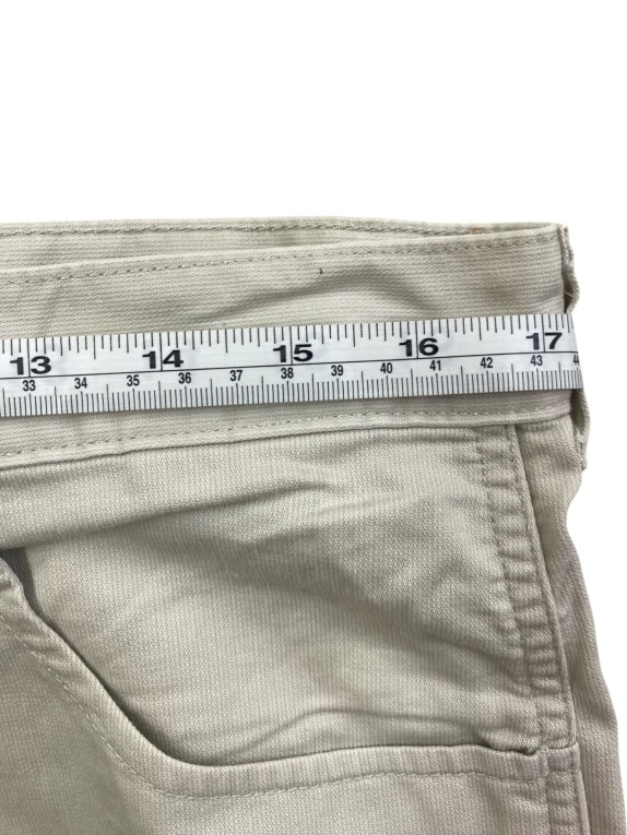 WRANGLER ΒΕΡΜΟΥΔΑ CHINO VINTAGE ΔΕΡΜΑΤΙΝΟ LOGO PATCH ΜΠΕΖ UNISEX L