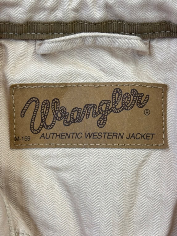 WRANGLER WESTERN JACKET CLASSIC BROWN MEN PRE OWNED