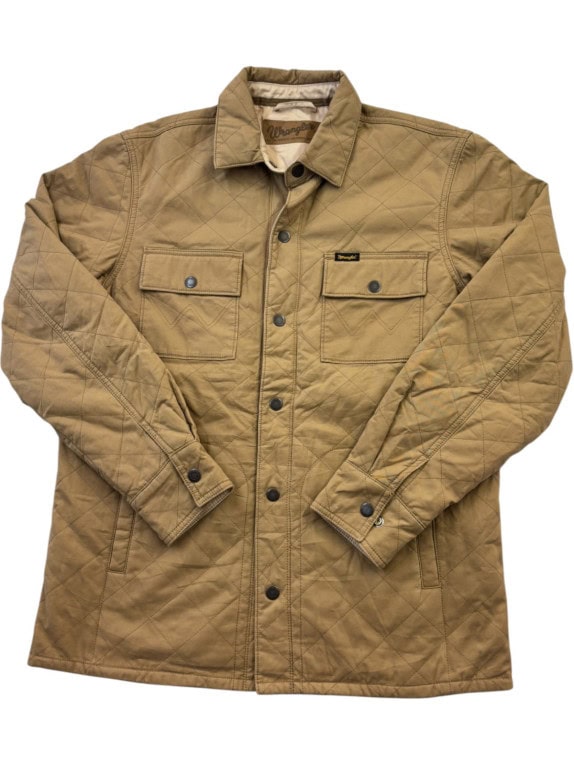 WRANGLER WESTERN JACKET CLASSIC BROWN MEN PRE OWNED