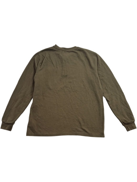 WRANGLER WORKWEAR ΜΠΛΟΥΖΑ HENLEY LOGO ΚΑΦΕ UNISEX M