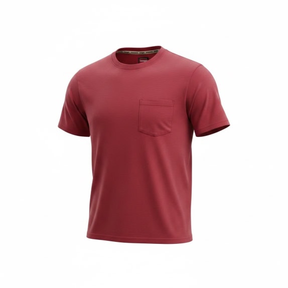 WRANGLER WORKWEAR T-SHIRT ΜΕ ΤΣΕΠΗ ΚΟΚΚΙΝΟ UNISEX L