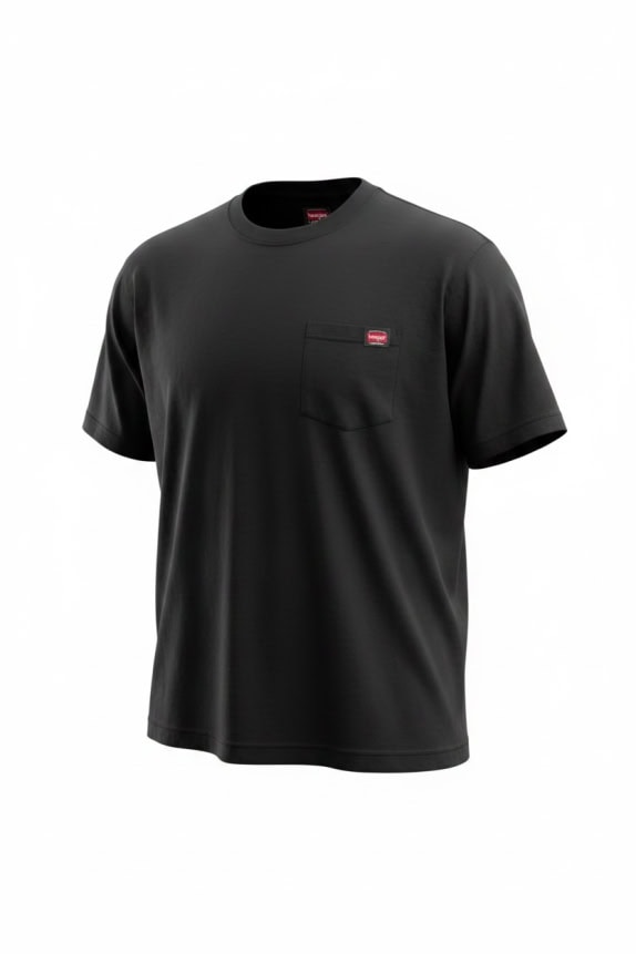 WRANGLER WORKWEAR POCKET T-SHIRT BLACK UNISEX XL