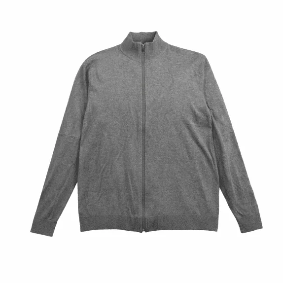 Wrangler Knitted Zip Cardigan Casual Full Zip Grey Men’s 3XL