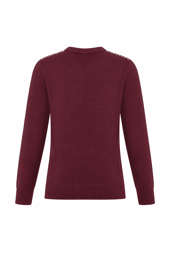WRANGLER ΖΑΚΕΤΑ ΠΛΕΚΤΗ ΜΕ ΚΟΥΜΠΙΑ BOHO BORDEAUX ΓΥΝΑΙΚΕΙΟ PRE OWNED M
