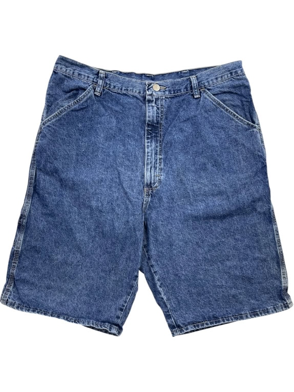 WRG JEAN CO. CARPENTER DENIM SHORTS BLUE UNISEX L