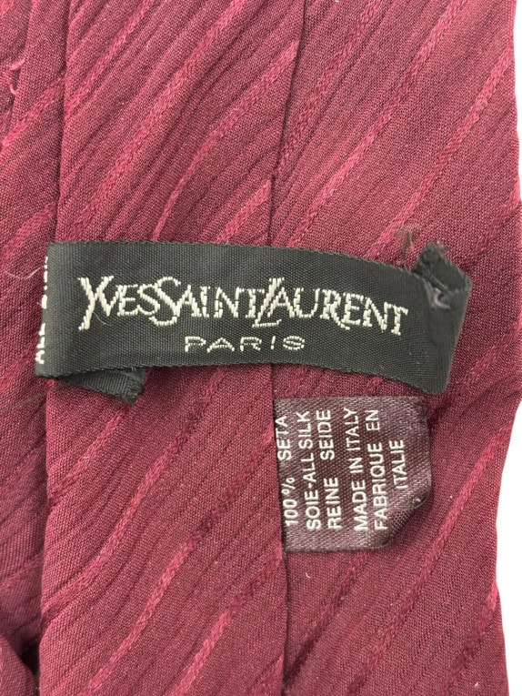 YVES SAINT LAURENT ΓΡΑΒΑΤΑ ΚΛΑΣΙΚΗ ΜΠΟΡΝΤΟ ΑΝΤΡΙΚΟ PRE OWNED