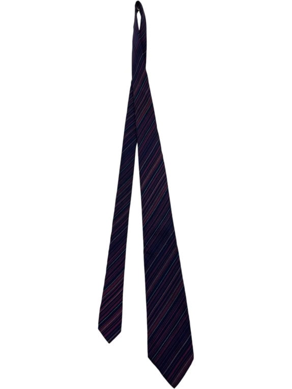 YVES SAINT LAURENT ΓΡΑΒΑΤΑ ΚΛΑΣΙΚΗ ΡΙΓΕ NAVY ΑΝΤΡΙΚΟ PRE OWNED