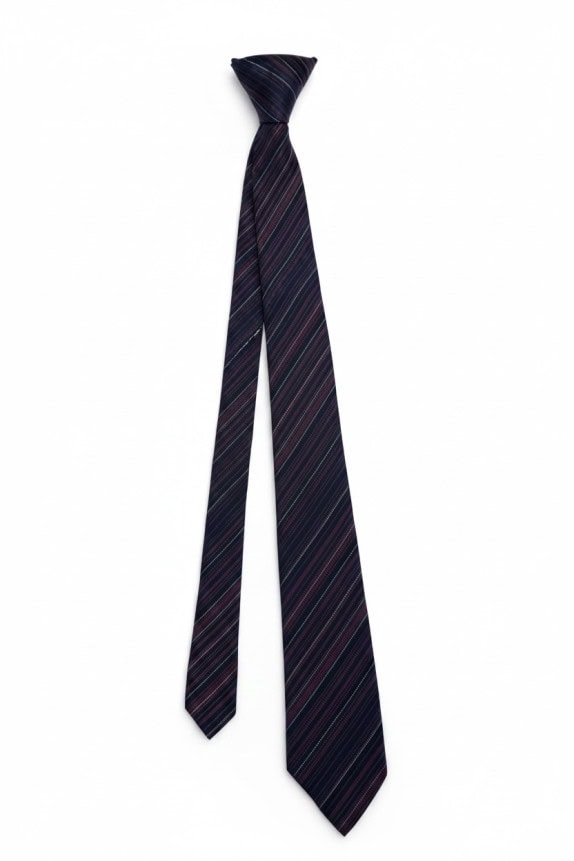 YVES SAINT LAURENT ΓΡΑΒΑΤΑ ΚΛΑΣΙΚΗ ΡΙΓΕ NAVY ΑΝΤΡΙΚΟ PRE OWNED