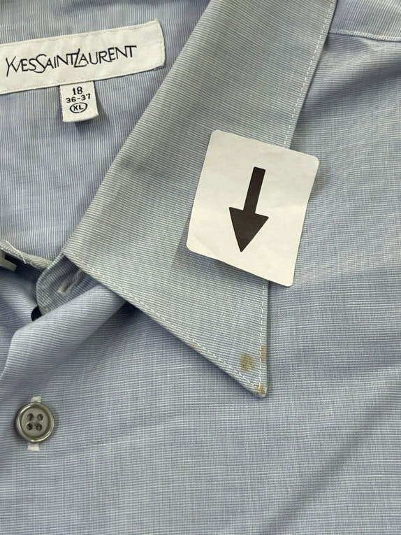 YVES SAINT LAURENT ΠΟΥΚΑΜΙΣΟ ΚΛΑΣΙΚΟ ΓΑΛΑΖΙΟ ΑΝΤΡΙΚΟ PRE OWNED XL