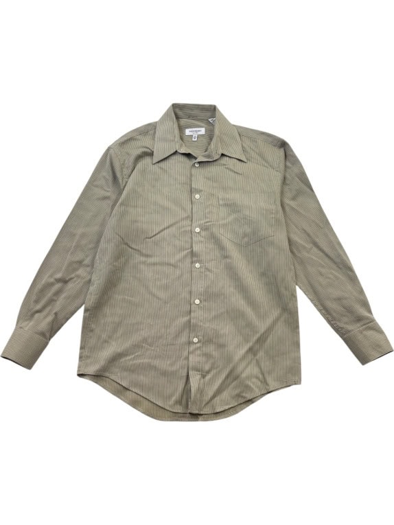 YVES SAINT LAURENT CAMICIA CLASSICA OLIVA UOMO PRE OWNED M