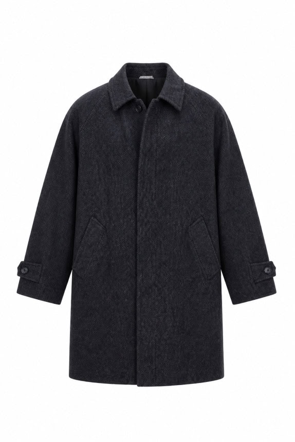1990s BYBLOS COAT MINIMAL BLACK MEN PRE OWNED XL