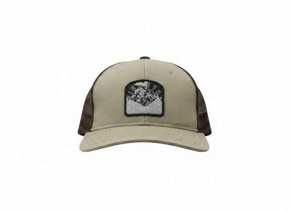 ZION ROOTS TRUCKER CAP GRAPHIC BEIGE UNISEX PRE OWNED