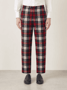 Thom Browne Fall 2009  ΠΑΝΤΕΛΟΝΙ CLASSIC ΚΑΡΟ ΚΟΚΚΙΝΟ ΜΠΛΕ ΑΝΔΡΙΚΟ PRE OWNED L