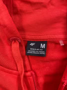 4F Ζακέτα Φούτερ Hoodie CASUAL Λογότυπο Κόκκινο Ανδρική M
