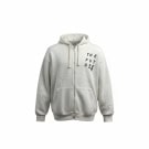 4F Ζακέτα Φούτερ Hoodie Zip Casual Print Λευκή Ανδρική XXL