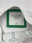 Abercrombie & Fitch Felpa cropped casual con logo bianca da donna S