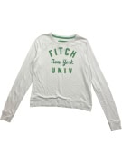 Abercrombie & Fitch Felpa cropped casual con logo bianca da donna S