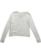 Abercrombie & Fitch Felpa cropped casual con logo bianca da donna S