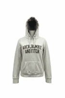 ABERCROMBIE & FITCH Vintage Hoodie With Logo Ecru Men’s M