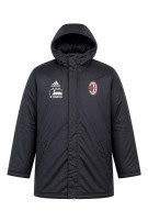 ADIDAS AC MILAN ΜΠΟΥΦΑΝ ΜΕ ΚΟΥΚΟΥΛΑ SPORTSWEAR ΜΑΥΡΟ ΑΝΤΡΙΚΟ PRE OWNED L